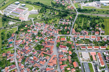 Dorf - Ansicht im Ortsteil Obermaßfeld in Obermaßfeld-Grimmenthal im Bundesland Thüringen, Deutschland