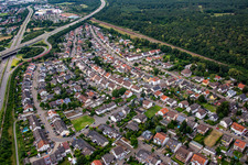 Luftaufnahme von Schwetzingen im Bundesland Baden-Württemberg, Deutschland