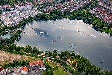 Neubaugebiet Alterseestraße am Rheinauer See in Mannheim im Bundesland Baden-Württemberg, Deutschland