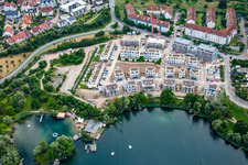 Luftbild von Neubaugebiet Alterseestraße am Rheinauer See in Mannheim im Bundesland Baden-Württemberg, Deutschland