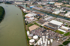 Rheinauhafen in Mannheim im Bundesland Baden-Württemberg, Deutschland von oben