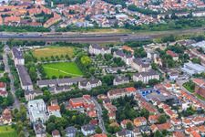 Prinz-Carl-Anlage im Ortsteil Neuhausen in Worms im Bundesland Rheinland-Pfalz, Deutschland