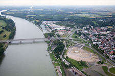 Worms im Bundesland Rheinland-Pfalz, Deutschland vom Flugzeug aus