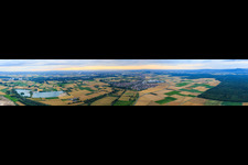 Panorama in Groß-Rohrheim im Bundesland Hessen, Deutschland