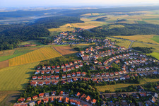 Luftbild von Ortsteil Haide von Süden in Kirchheimbolanden im Bundesland Rheinland-Pfalz, Deutschland