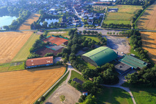 Sporthalle und Tennisclub 1991 Biebesheim e. V.., Grillhütte Biebesheim in Biebesheim am Rhein im Bundesland Hessen, Deutschland