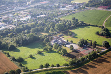 Drohnenaufname von Ortsteil Auerbach in Bensheim im Bundesland Hessen, Deutschland