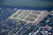 Luftbild von Neubaugebiet Käthe-Kollwitz-Ring im Ortsteil Neudorf in Graben-Neudorf im Bundesland Baden-Württemberg, Deutschland