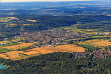 Ortsansicht aus Norden in Weingarten im Bundesland Baden-Württemberg, Deutschland