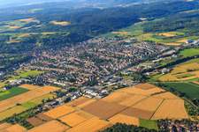 Stadtübersicht aus Nordwesten in Weingarten im Bundesland Baden-Württemberg, Deutschland