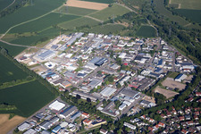 Industriegebiet Industriestr im Ortsteil Eggenstein in Eggenstein-Leopoldshafen im Bundesland Baden-Württemberg, Deutschland