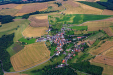 Luftbild von Dorfansicht aus Nordwesten in Buborn im Bundesland Rheinland-Pfalz, Deutschland