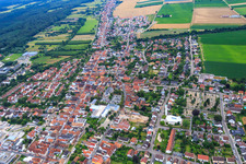 Blick nach W in Kandel im Bundesland Rheinland-Pfalz, Deutschland