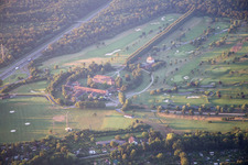 Luftaufnahme von KA Golfclub Scheibenhardt im Ortsteil Beiertheim-Bulach in Karlsruhe im Bundesland Baden-Württemberg, Deutschland
