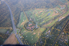 Luftbild von Golfclub Scheibenhardt im Ortsteil Beiertheim-Bulach in Karlsruhe im Bundesland Baden-Württemberg, Deutschland