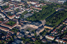 Schloß von Nordosten in Bruchsal im Bundesland Baden-Württemberg, Deutschland