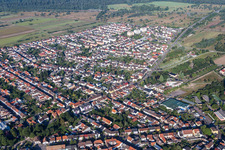 Siedlungsgebiet in Wiesental in Waghäusel im Bundesland Baden-Württemberg, Deutschland