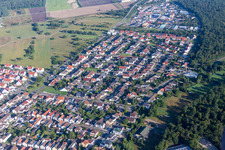 Siedlungsgebiet in Waghäusel im Ortsteil Wiesental im Bundesland Baden-Württemberg, Deutschland