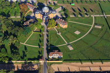 Eremitage Waghäusel im Bundesland Baden-Württemberg, Deutschland vom Flugzeug aus