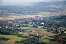 Ballonstart im Ortsteil Dietzhof in Leutenbach im Bundesland Bayern, Deutschland