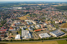 Gewerbegebiet und Firmenansiedlung Nord in Herzogenaurach im Bundesland Bayern, Deutschland