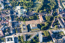 Kongresszentrum am Festplatz im Ortsteil Südweststadt in Karlsruhe im Bundesland Baden-Württemberg, Deutschland