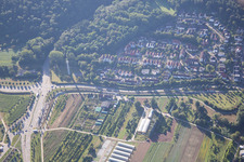 Ortsteil Wolfartsweier in Karlsruhe im Bundesland Baden-Württemberg, Deutschland