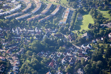 Ortsteil Hohenwettersbach in Karlsruhe im Bundesland Baden-Württemberg, Deutschland aus der Luft