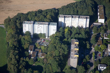 Ortsteil Durlach in Karlsruhe im Bundesland Baden-Württemberg, Deutschland aus der Drohnenperspektive