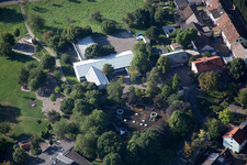 Ortsteil Hohenwettersbach in Karlsruhe im Bundesland Baden-Württemberg, Deutschland aus der Vogelperspektive