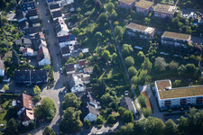Drohnenaufname von Ortsteil Hohenwettersbach in Karlsruhe im Bundesland Baden-Württemberg, Deutschland