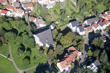 Ortsteil Hohenwettersbach in Karlsruhe im Bundesland Baden-Württemberg, Deutschland aus der Luft betrachtet