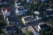Ortsteil Wolfartsweier in Karlsruhe im Bundesland Baden-Württemberg, Deutschland von oben gesehen