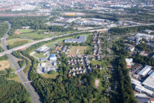Durlach Killisfeld Industriegebiet NO in Karlsruhe im Bundesland Baden-Württemberg, Deutschland