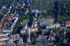 Max Rubner-Institut, Technologiefabrik Karlsruhe GmbH und PTV Group an der Haid-und-Neu-Straße gegenüber der Privatbrauerei Hoepfner GmbH im Ortsteil Oststadt im Bundesland Baden-Württemberg, Deutschland