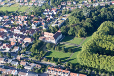 Schloßpark und Schloß Freidental in Freudental im Bundesland Baden-Württemberg, Deutschland