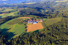 Ortsteil Mannenweiler mit Bay Holzwerk GmbH im Ortsteil Morbach in Großerlach im Bundesland Baden-Württemberg, Deutschland