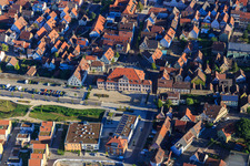 Luftbild von Stadionsches Schloss an der Bleichwiese in Bönnigheim im Bundesland Baden-Württemberg, Deutschland