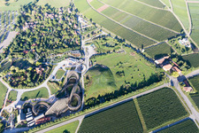 Tripsdrill Erlebnispark im Ortsteil Treffentrill in Cleebronn im Bundesland Baden-Württemberg, Deutschland aus der Vogelperspektive