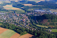 Ortsansicht aus Süden in Zaberfeld im Bundesland Baden-Württemberg, Deutschland