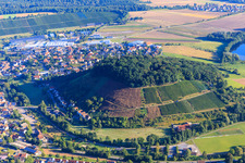 Luftbild von Ortsansicht aus Süden in Zaberfeld im Bundesland Baden-Württemberg, Deutschland