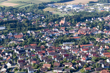 Ortsteil Flehingen in Oberderdingen im Bundesland Baden-Württemberg, Deutschland von oben