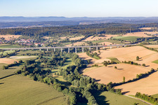 Luftbild von Talbrücke Bauerbach in Bretten im Bundesland Baden-Württemberg, Deutschland