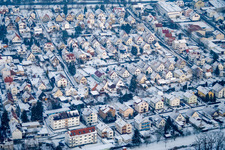 Siedlung Gartenstadt in Kandel im Bundesland Rheinland-Pfalz, Deutschland