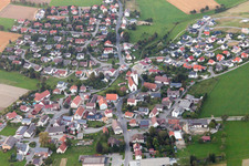 Luftbild von Ortsteil Liggersdorf in Hohenfels im Bundesland Baden-Württemberg, Deutschland