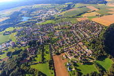 Ortsansicht aus Norden in Inzigkofen im Bundesland Baden-Württemberg, Deutschland