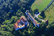 Luftaufnahme von DJH Jugendherberge Burg Wildenstein in Leibertingen im Bundesland Baden-Württemberg, Deutschland