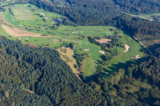 Luftbild von Orsingen-Nenzingen, Schloss Langenstein, Golfplatz Der Country Club im Bundesland Baden-Württemberg, Deutschland