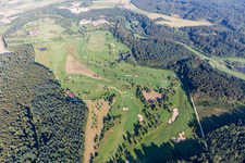 Luftaufnahme von Gelände des Golfplatz Schloss Langenstein - Der Country Club im Ortsteil Orsingen in Orsingen-Nenzingen im Bundesland Baden-Württemberg, Deutschland