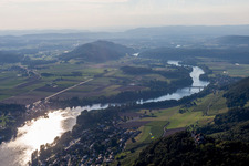 Luftaufnahme von Stein am Rhein im Bundesland Schaffhausen, Schweiz